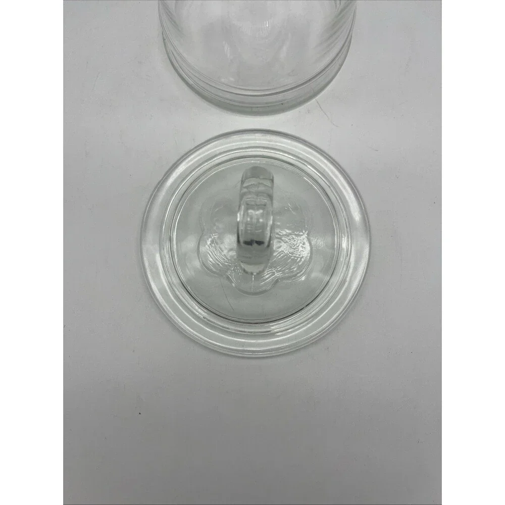 Vintage Glass Apothecary Jar w/ Lid, Storage Container